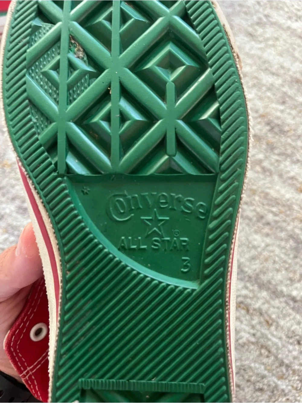 Converse Kids/ Woman size 3- High-Top Christmas Sneakers